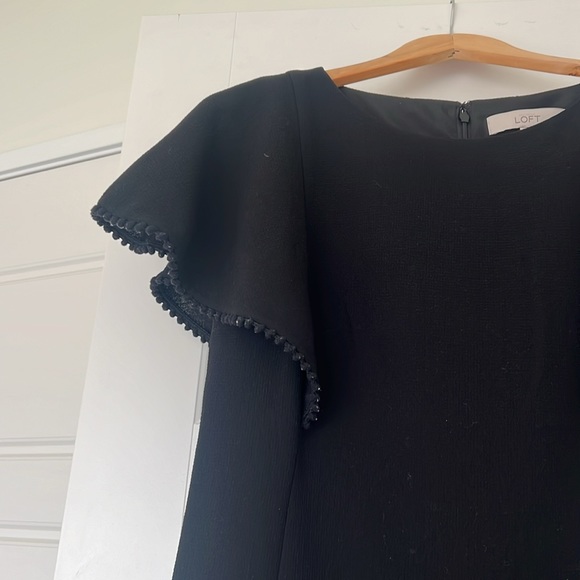 LOFT Pom Sleeve Dress - Picture 2 of 4